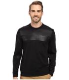 Calvin Klein - Long Sleeve Solid Mix Media Ponte Shirt