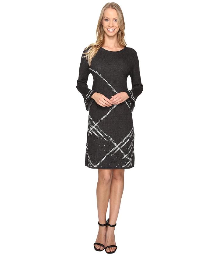 Nic+zoe - Checked Cuff Dress