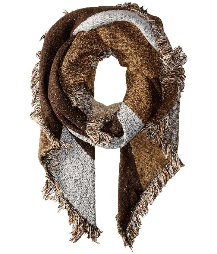 San Diego Hat Company - Bss1535 Nubby Tweed Scarf With Fray Edges