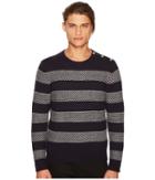 The Kooples - Round-neck Pullover With Shoulder Placket
