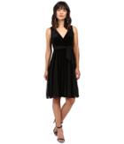 Adrianna Papell - Surplus Midi Velvet Spliced Carwash Dress