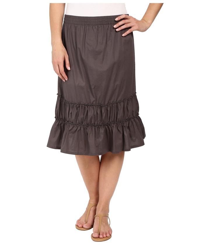 Dylan By True Grit - Stretch Poplin Smock Skirt
