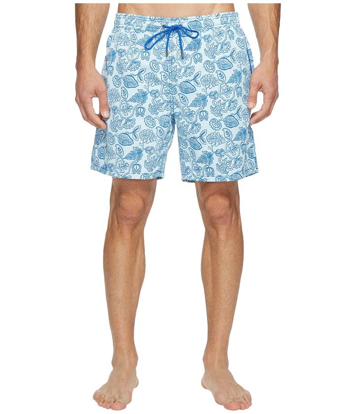 Mr. Swim - Leafy Floral Printed Dale Swim Trunk