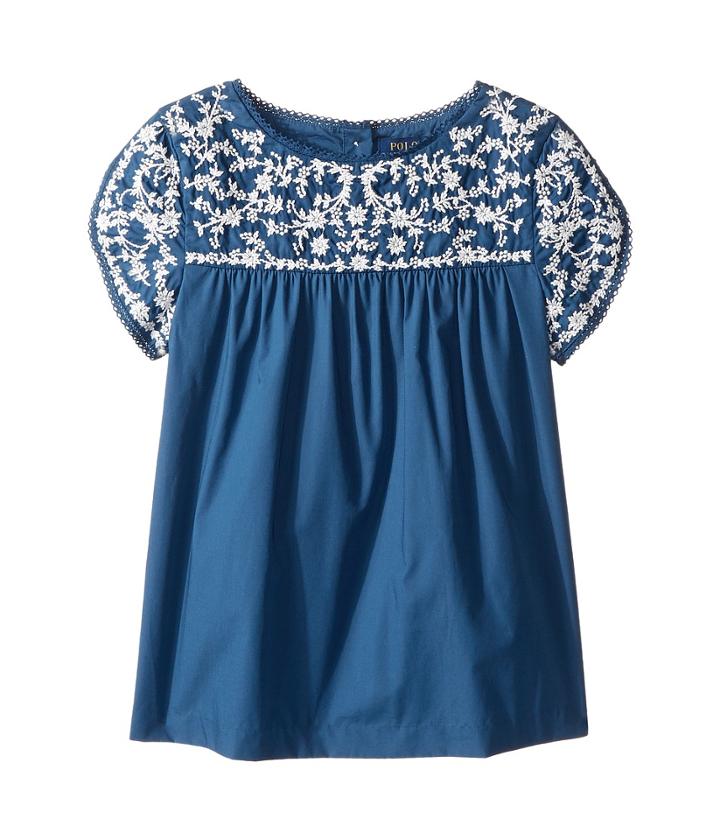 Polo Ralph Lauren Kids - Cotton Batiste Embroidered Top