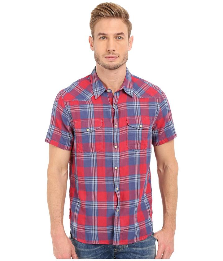 Lucky Brand - Short Sleeve Santa Fe Western Shirt