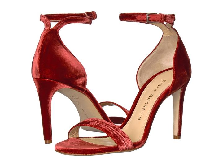 Chloe Gosselin - Narcissus Velvet Ankle Strap Heel