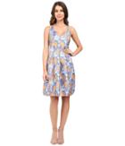 Adrianna Papell - Sweetheart Neck Release Pleat Dress