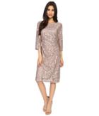 Rsvp - Becca Lace Dress With Rouche Side