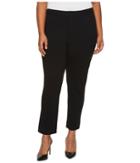 Nydj Plus Size - Plus Size Ponte Ankle Pants In Black