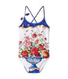 Dolce &amp; Gabbana Kids - Caltagirone Printed Swimsuit