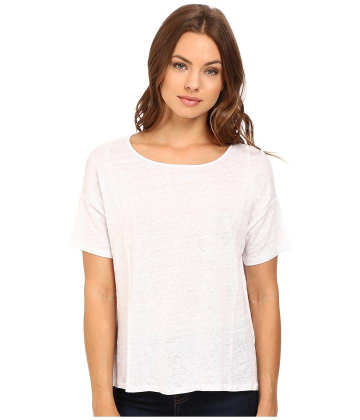 Heather - Linen Flounce Back Box Tee