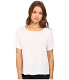 Heather - Linen Flounce Back Box Tee