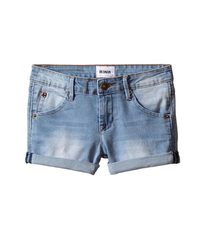 Hudson Kids - 2 1/2 Roll Shorts In Vintage Blue