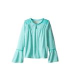 Lucky Brand Kids - Peasant Top With Embroidery And Bell Sleeve