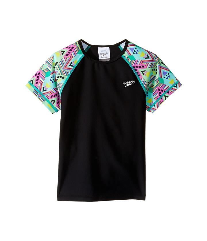 Speedo Kids - Printed Short Sleeve Rashguard