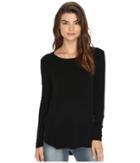 Rvca - Label Long Sleeve Crew Neck Top