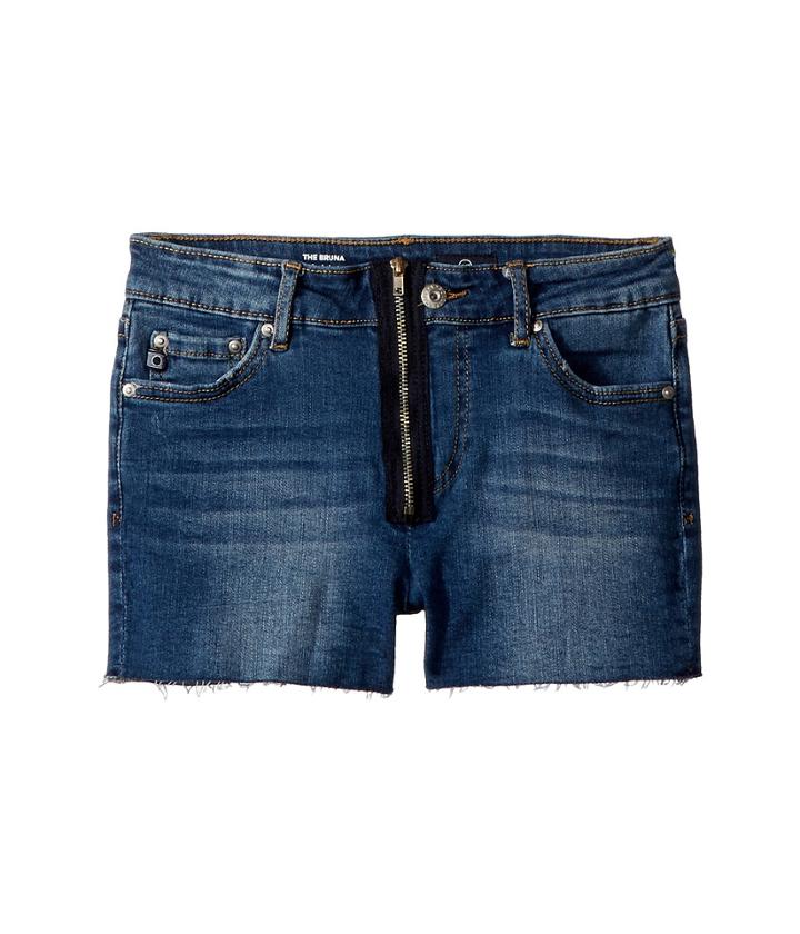 Ag Adriano Goldschmied Kids - The Bruna Fray Hem Zipper Shorts