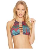 The Bikini Lab - Why Can't We Be Fronds High Neck Top