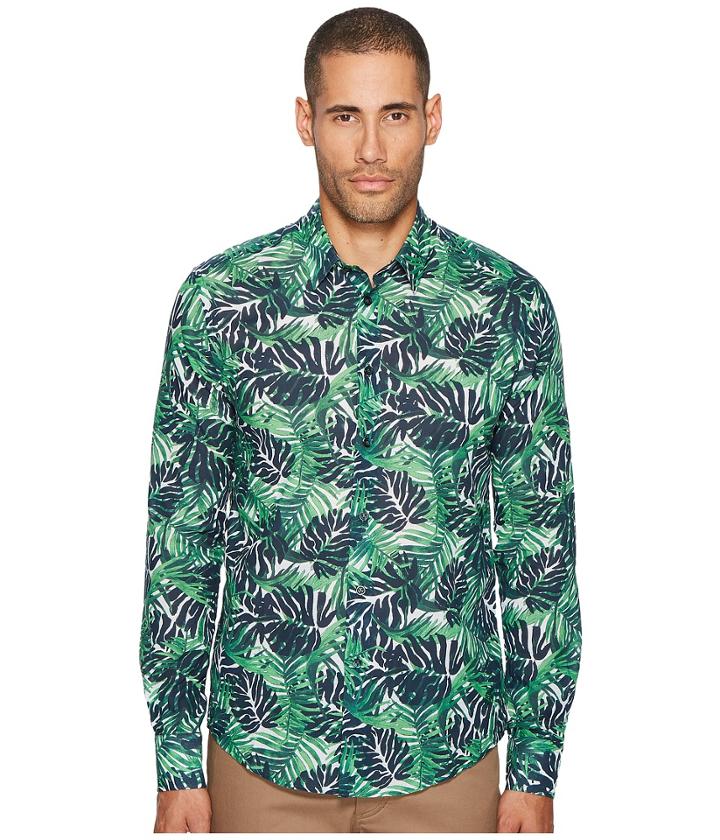 Vilebrequin - Long Sleeve Madrague Cotton Voile Button Down
