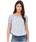 See By Chloe - Striped Cotton Voile Off The Shoulder Blouse