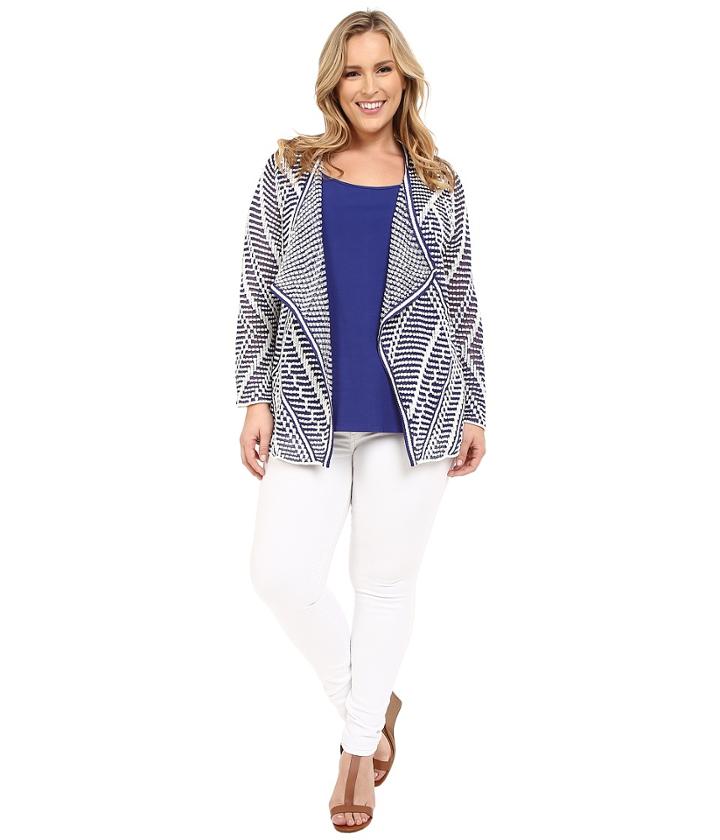 Nic+zoe - Plus Size Diamond Dot Cardy