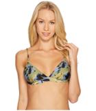 Rvca - Hotel Motel Floral Triangle Swim Bikini Top