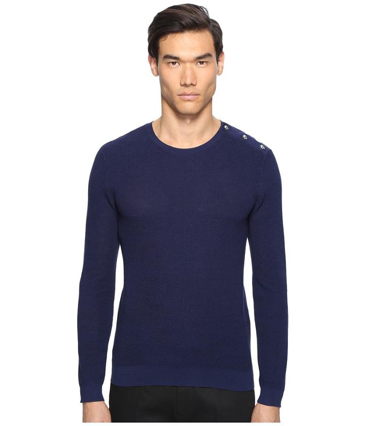 The Kooples - Cotton Pearl Stitch Sweater