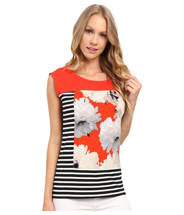 Calvin Klein - Mixed Printed Top