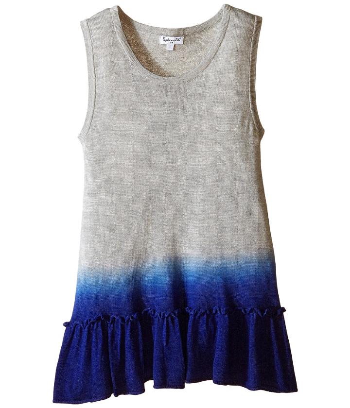 Splendid Littles - Dip-dye Loose Knit Sweater Tank Top
