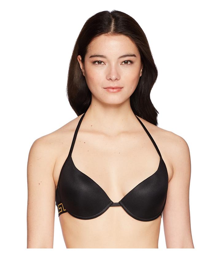 Versace - Push Up Elastic Gold Medusa Bikini Top