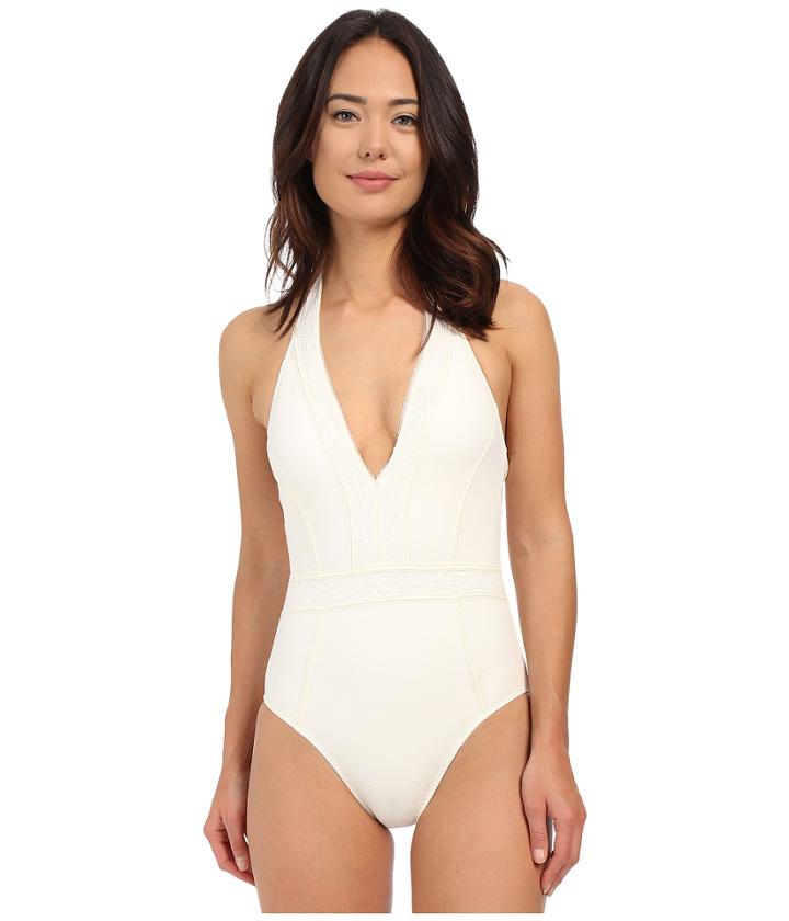 Red Carter - Neo Bohemia V-neck Halter Mio One-piece