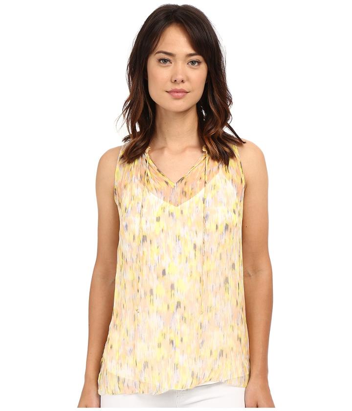 Lucky Brand - Feminine Pleated Tank Top