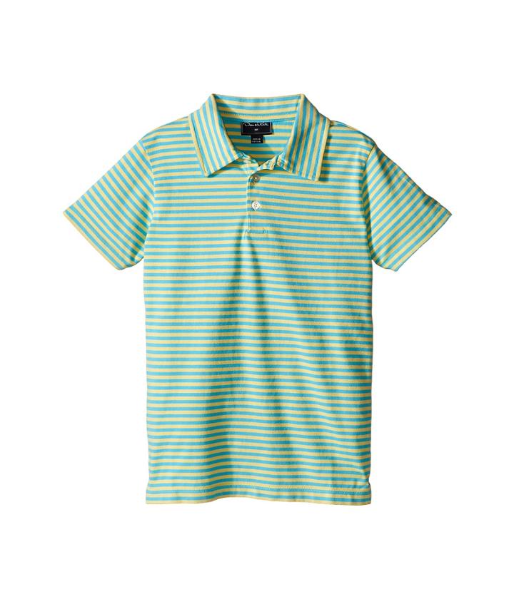 Oscar De La Renta Childrenswear - Striped Short Sleeve Polo
