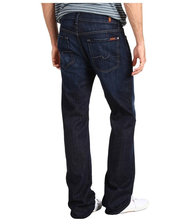 7 For All Mankind - Austyn Relaxed Straight 36 Long In Los Angeles Dark