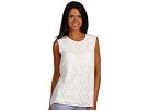 Joan Vass - Lace Double Layer Tank (Natural) - Apparel