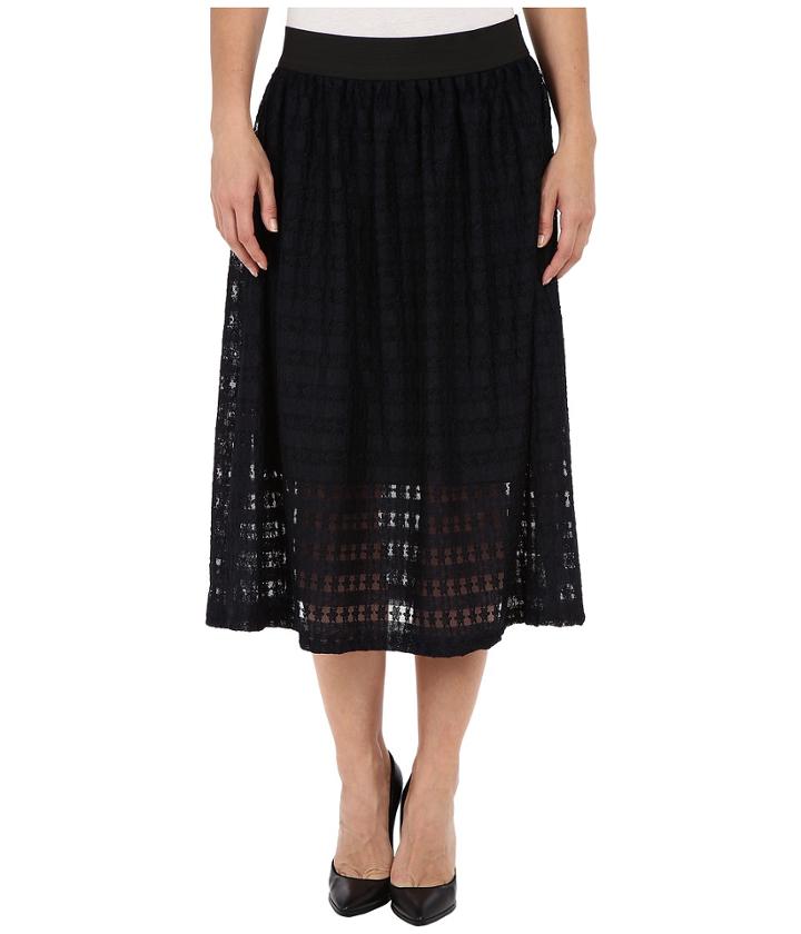 Nally &amp; Millie - Lace Elastic Waist Fully Lined Skirt