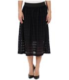 Nally &amp; Millie - Lace Elastic Waist Fully Lined Skirt
