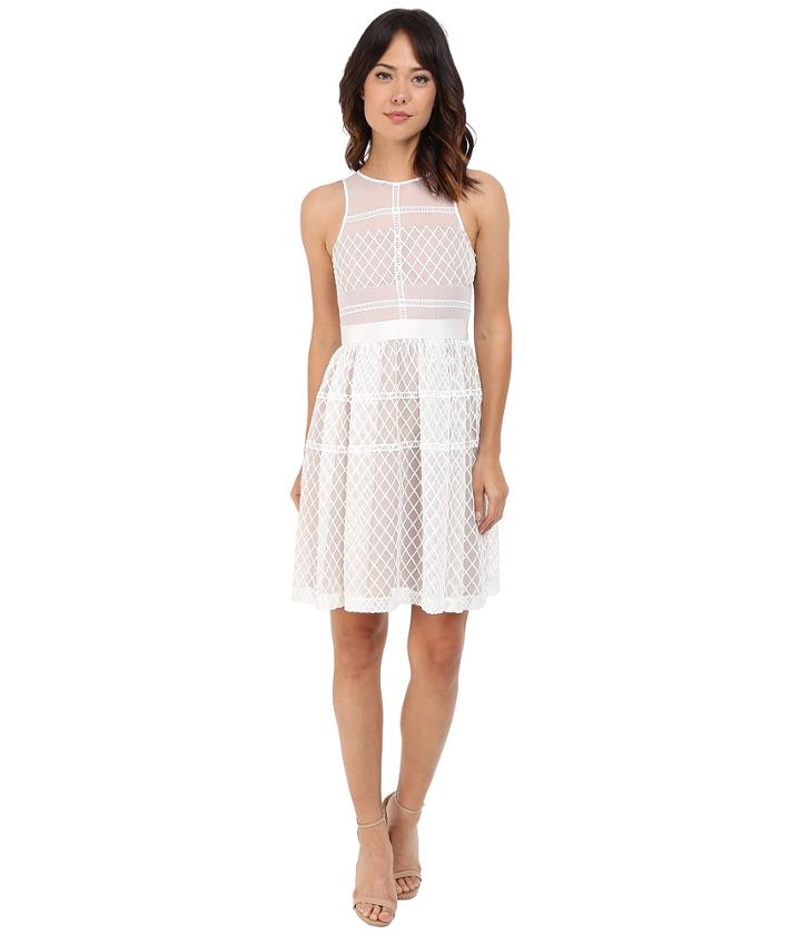 Donna Morgan - Sleeveless Novelty Organza Fit And Flare