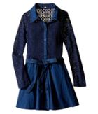 Ella Moss Girl - Crystal Long Sleeve Crochet Lace Dress