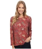 Nally &amp; Millie - Floral Ribbed Top