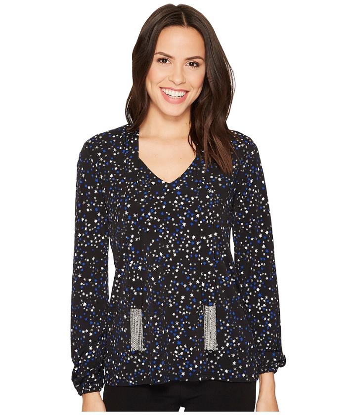 Michael Michael Kors - Shoot Star Long Sleeve Tie Top