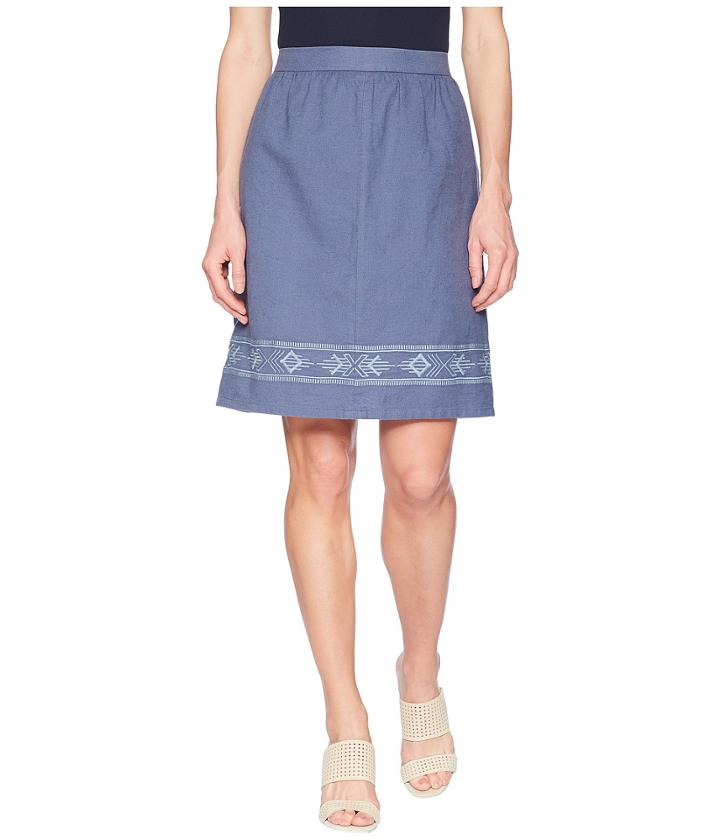 Pendleton - Embroidered Hem Skirt