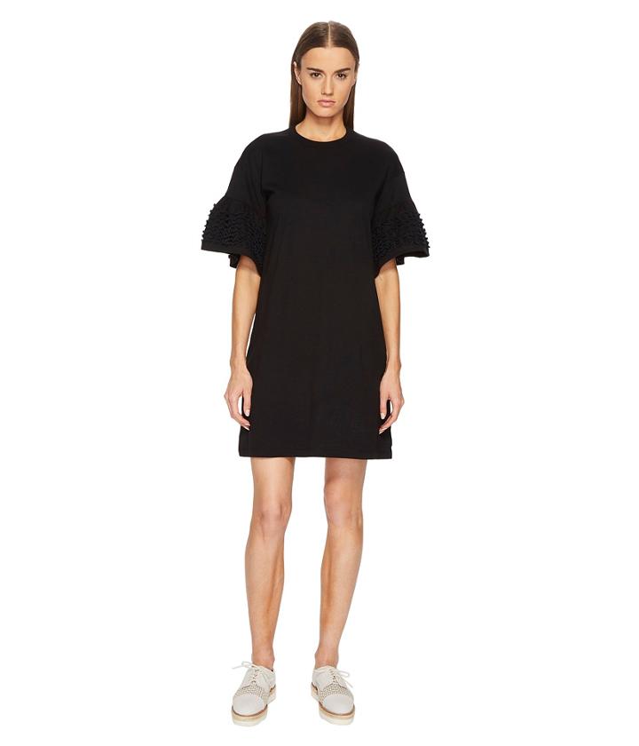See By Chloe - T-shirt Dress With Embellished Sleeves