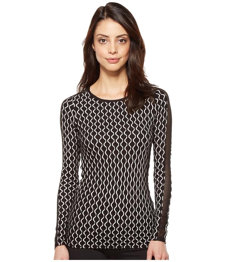 Trina Turk - Geo Knit Long Sleeve Top