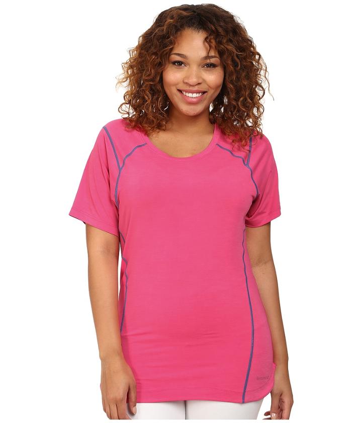 Terramar - Plus Size Short Sleeve Scoop Top W8790w