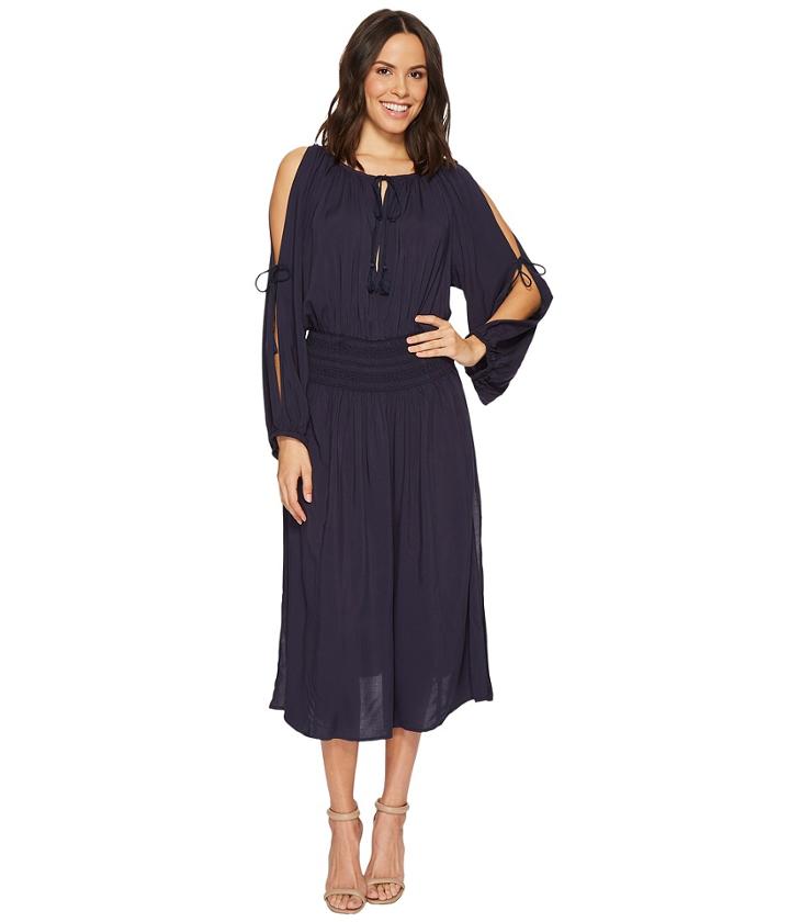 Michael Michael Kors - Twisted Rope Midi Dress Cover-up W/ Rope Ties Tassels