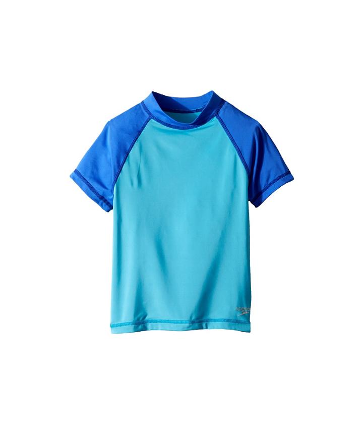 Speedo Kids - Short Sleeve Color Block Rashguard