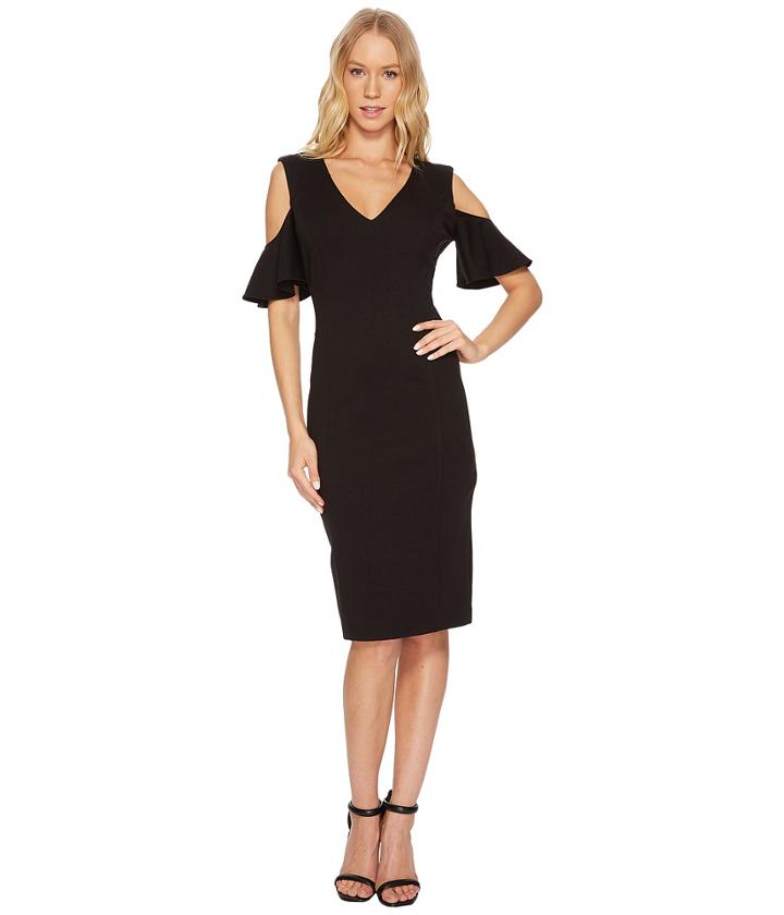Catherine Catherine Malandrino - Ruffle Sleeve Bodycon Dress