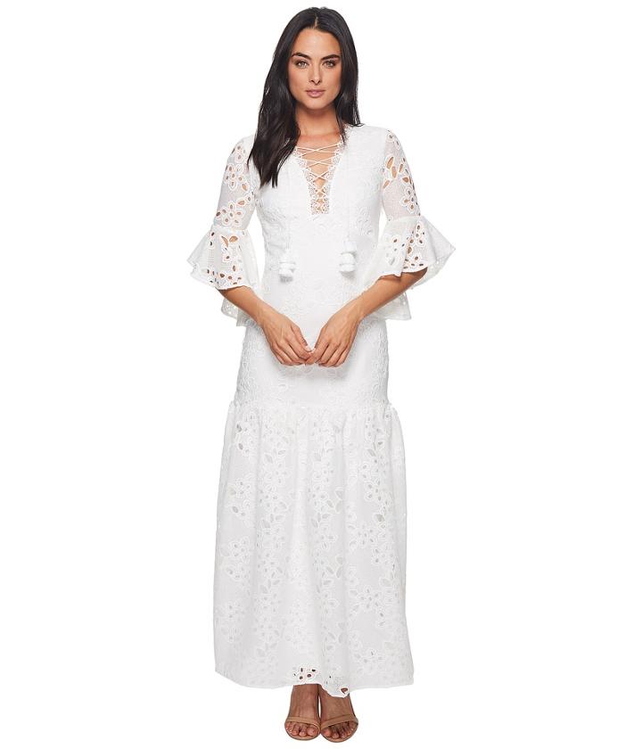 Badgley Mischka - Belcanto Lace-up Boho Dress
