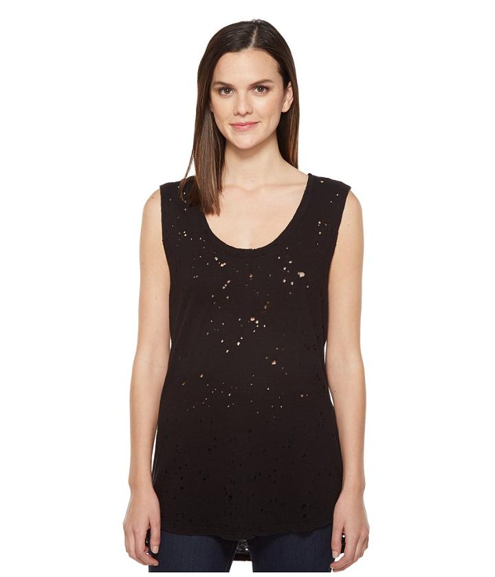 Michael Stars - Ripped Textured Jersey Muscle Tank Top